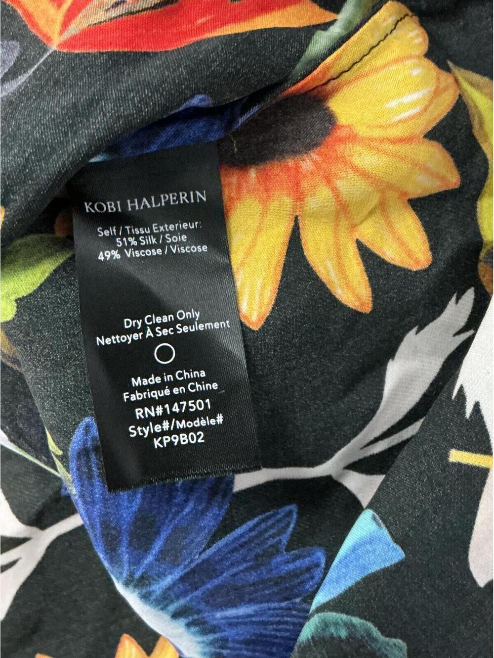 Kobi Halperin “Lorena” Silk-Blend Sleeveless Blouse, Size Medium - Picture 8 of 10